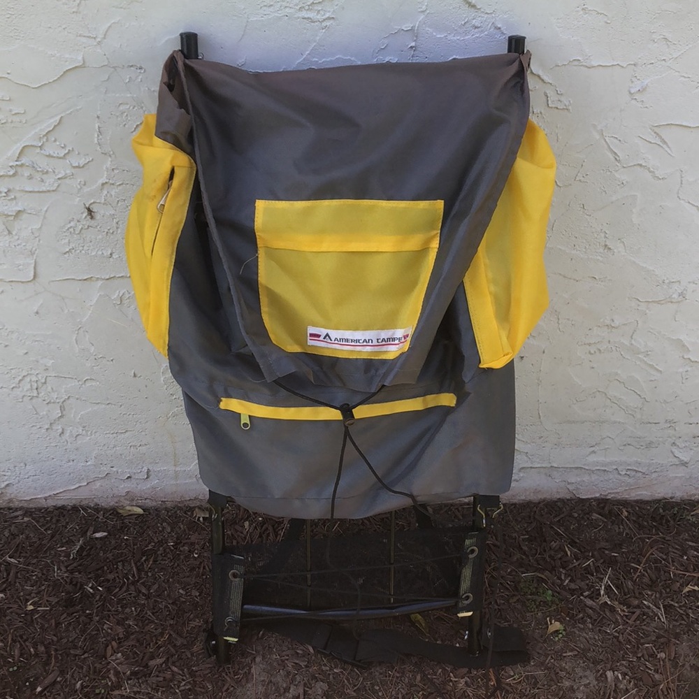 Vintage AMERICAN CAMPER Backpack Hike Camp Trek Aluminum Frame Lightweight EC